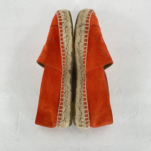 Chanel CC Espadrilles Orange Suede Womens Size Eu 35 US 5 - Picture 5 of 8